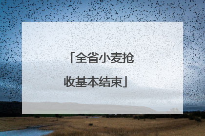 全省小麦抢收基本结束